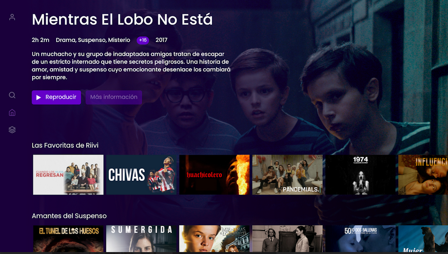 Riivi está disponible en los sistemas IOS y Android, Android TV, Smart TV